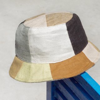 バレンタインデー限定版フレッシュフォレストウィンドステッチ手織りコットンリネンキャップ/帽子/バイザー/帽子パッチワーク-キャラメルラテ風がカラーステッチデザインにヒット