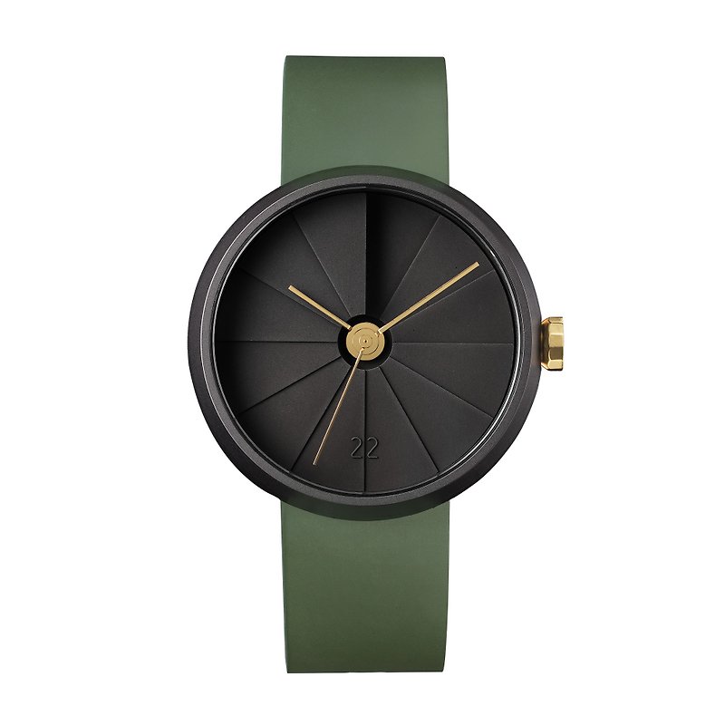 四次元時計42mmジャングル - 腕時計 ユニセックス - コンクリート ブラック