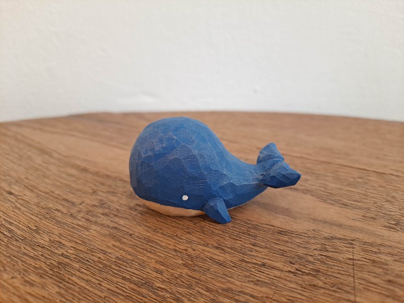Wink Blue Whale - 公仔/玩偶 - 木頭 