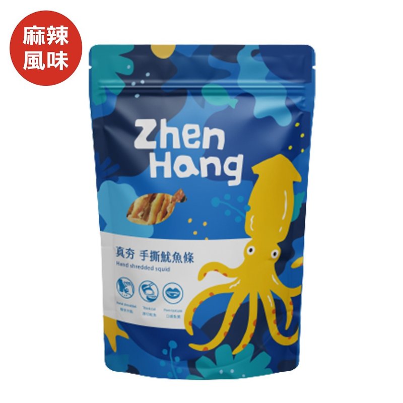 The best group purchase【Spicy Flavor】Really Hand-Shred Squid Strips 100g - Snacks - Fresh Ingredients Multicolor