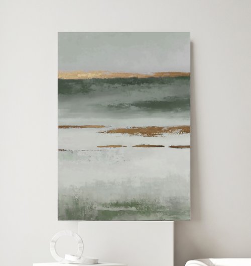 Matis Sage Green Wall Art |Sage Green Abstract |Sage Green Wall Art |Olive Placidity 2