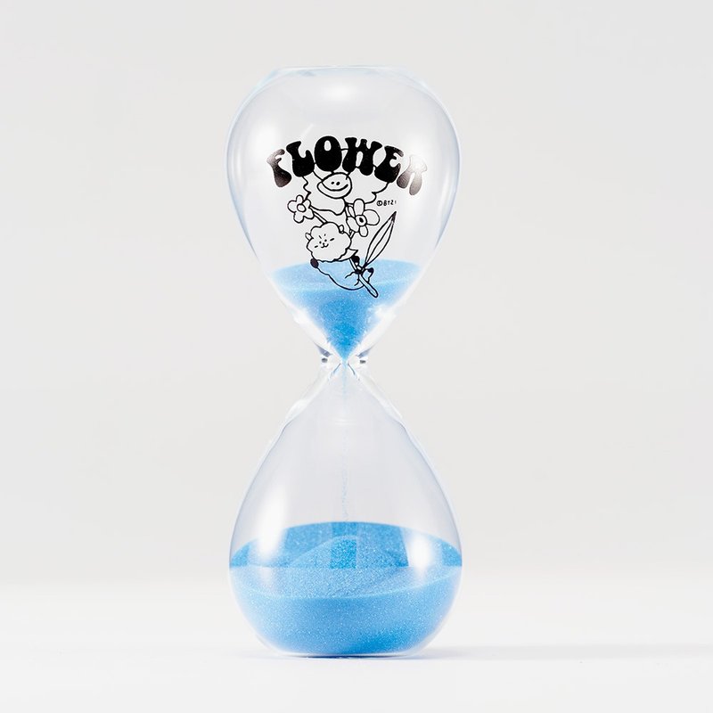 BT21 花漾10分鐘沙漏計時器 – RJ款 (深藍) - 擺飾/家飾品 - 玻璃 藍色