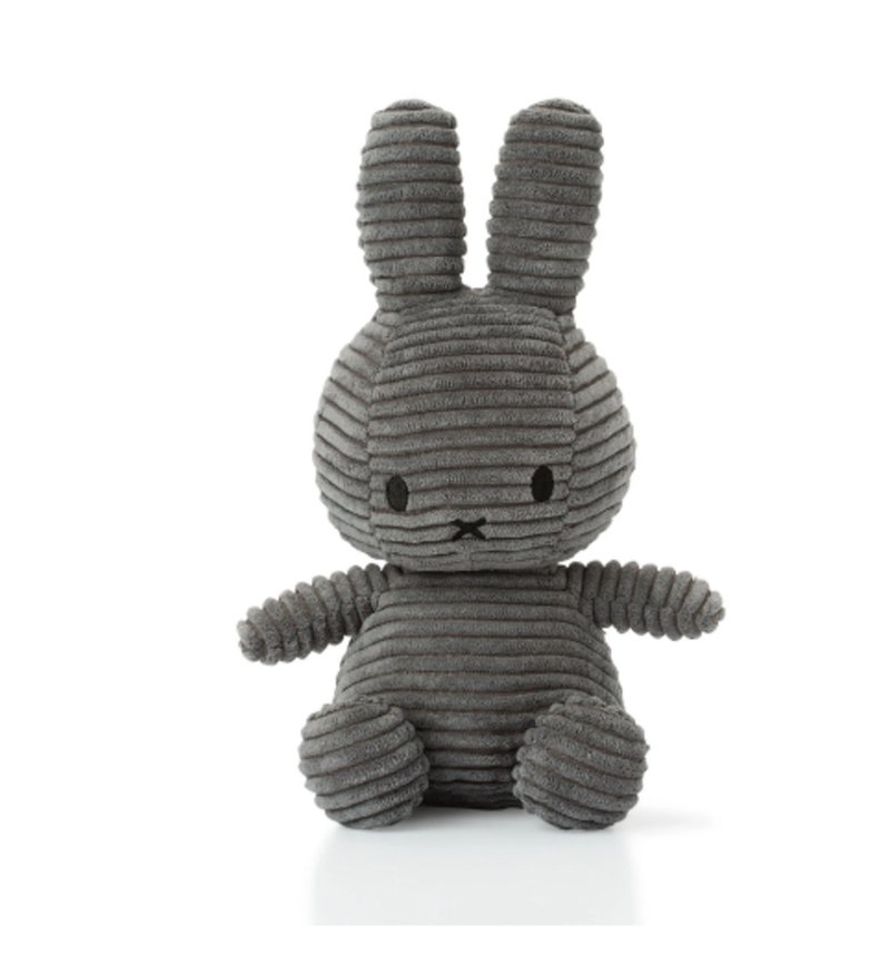Miffy Sitting Corduroy Grey 灰色 - 寶寶/兒童玩具/玩偶 - 棉．麻 灰色