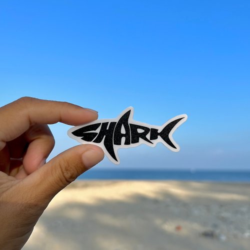 海海 海派- 海洋系列 02 SHARK鯊魚防水貼紙
