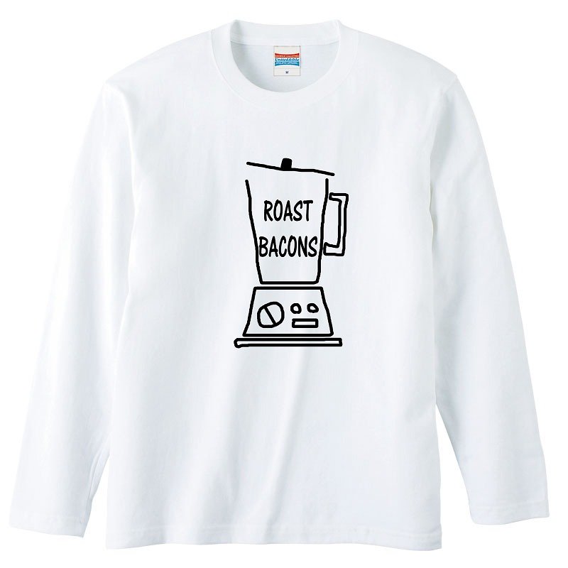 ロングスリーブTシャツ / Roast Bacons ミキサー - Tシャツ メンズ - コットン・麻 ホワイト