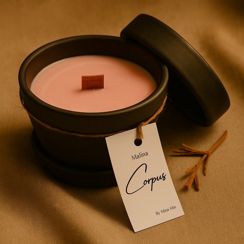 Malina - Corpus - 香氛蠟燭/燭台 - 樹脂 黑色