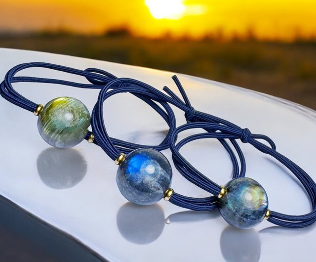 シュシュ  ヘアゴム  パワーストーン  サンストーン×ムーンストーン シュシュ ヘアゴム パワーストーン サンストーン×ムーンストーン