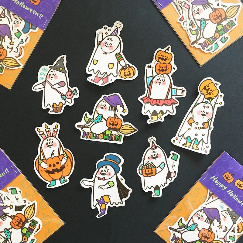 Happy Halloween! / Sticker Set - สติกเกอร์ - กระดาษ หลากหลายสี