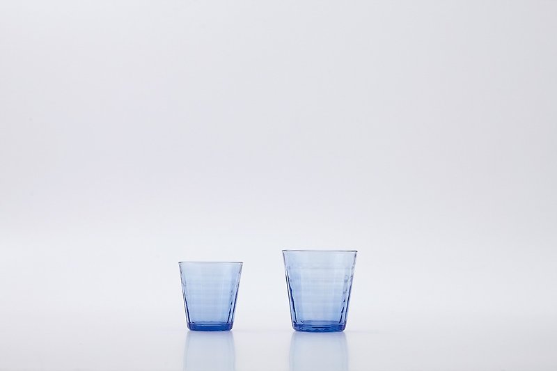 Prisme系列 菱鏡玻璃杯 170ml - 杯子 - 玻璃 藍色