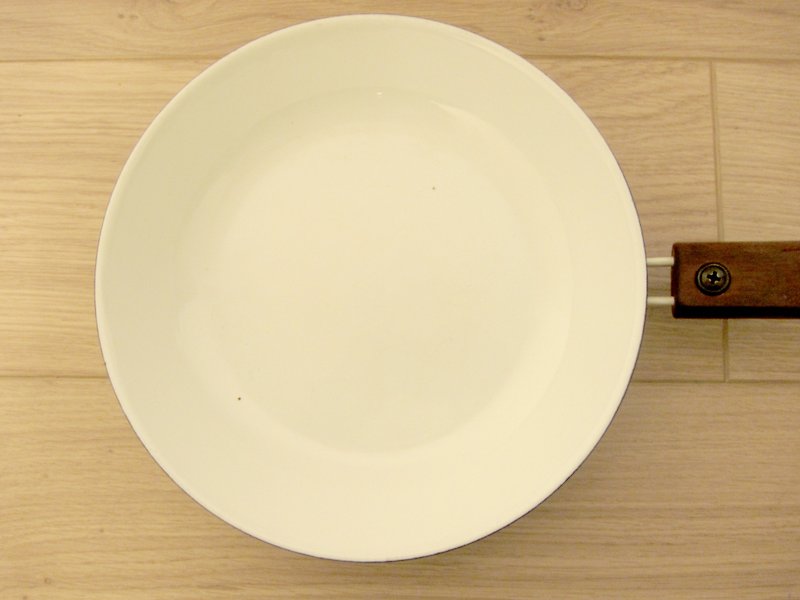 Finland FINEL Uhtua white wooden enamel saucepan - กระทะ - วัตถุเคลือบ ขาว