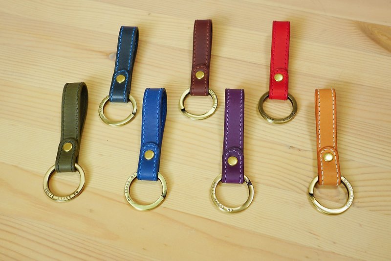 key ring - Keychains - Genuine Leather Multicolor
