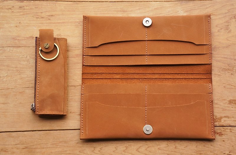Light Life proposal (custom lettering) - Wallets - Genuine Leather 