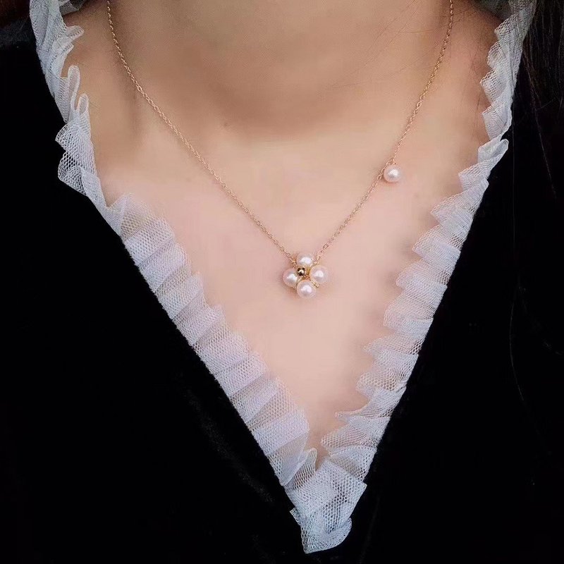 ENDRO ACC 呼喚珍珠項鍊 - 項鍊 - 珍珠 白色