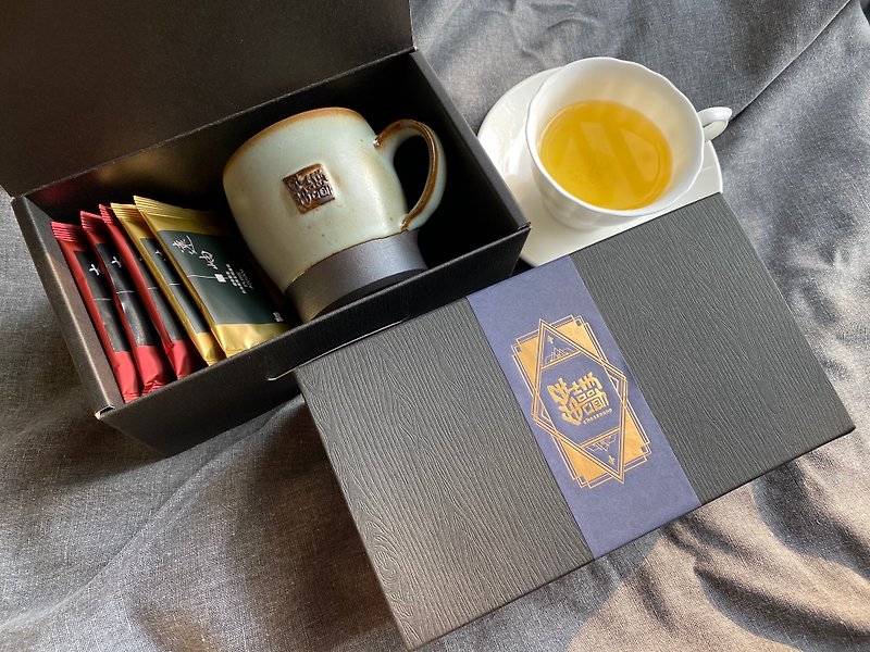 [Mistakenly Like Tea] Not Celadon Black Pottery Cup Tea Fragrant Gift Box Tea Bag Oolong Tea Black Tea Mother's Day - ถ้วย - ดินเผา สีเขียว