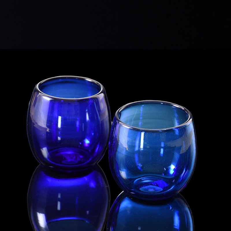 แก้ว แก้ว - Ryukyu glass barrel glass set of 2 pair glasses from Okinawa_Japan