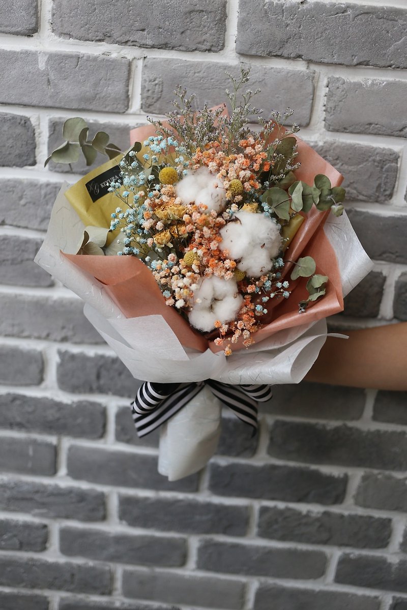 璎珞Manor*G04*Gift bouquet / eternal flower. Dry flower / Graduation season / Valentine's Day / Mother's Day - ช่อดอกไม้แห้ง - พืช/ดอกไม้ 
