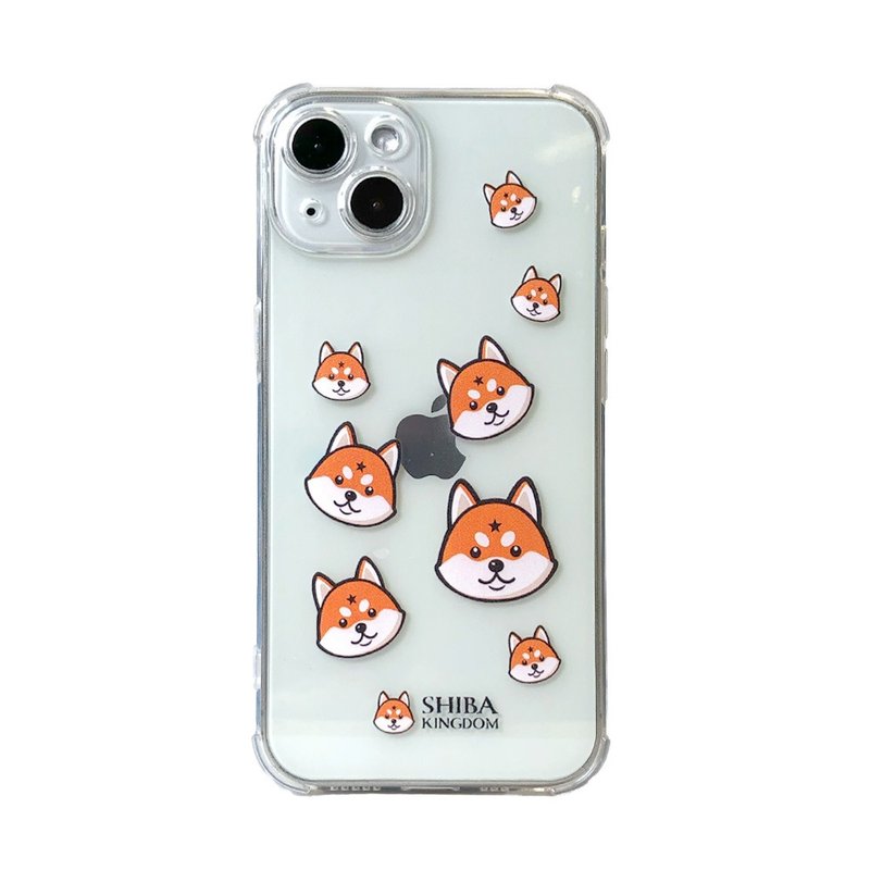 Shiba Inu Samurai Phone Case iPhone - Soft TPU Transparent Protective Case - เคส/ซองมือถือ - หนังเทียม ขาว