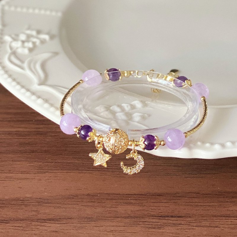 Amelia Jewelry丨浮生若夢 • 紫水晶設計手串 - 手鍊/手環 - 水晶 紫色
