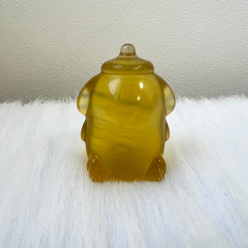 黃螢石布甸狗 | 水晶 | 水晶擺件 | 水晶卡通及動物 - 擺飾/家飾品 - 水晶 黃色