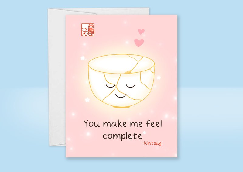 茶碗卡 可愛的愛情卡 - 卡片/明信片 - 紙 