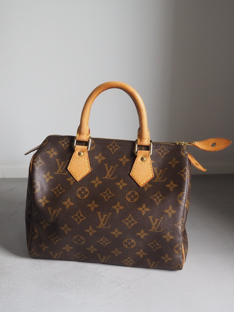 LOUIS VUITTON ルイヴィトン スピーディ25 ボストンバッグ モノグラム ヴィンテージ - 手提包/手提袋 - 真皮 咖啡色