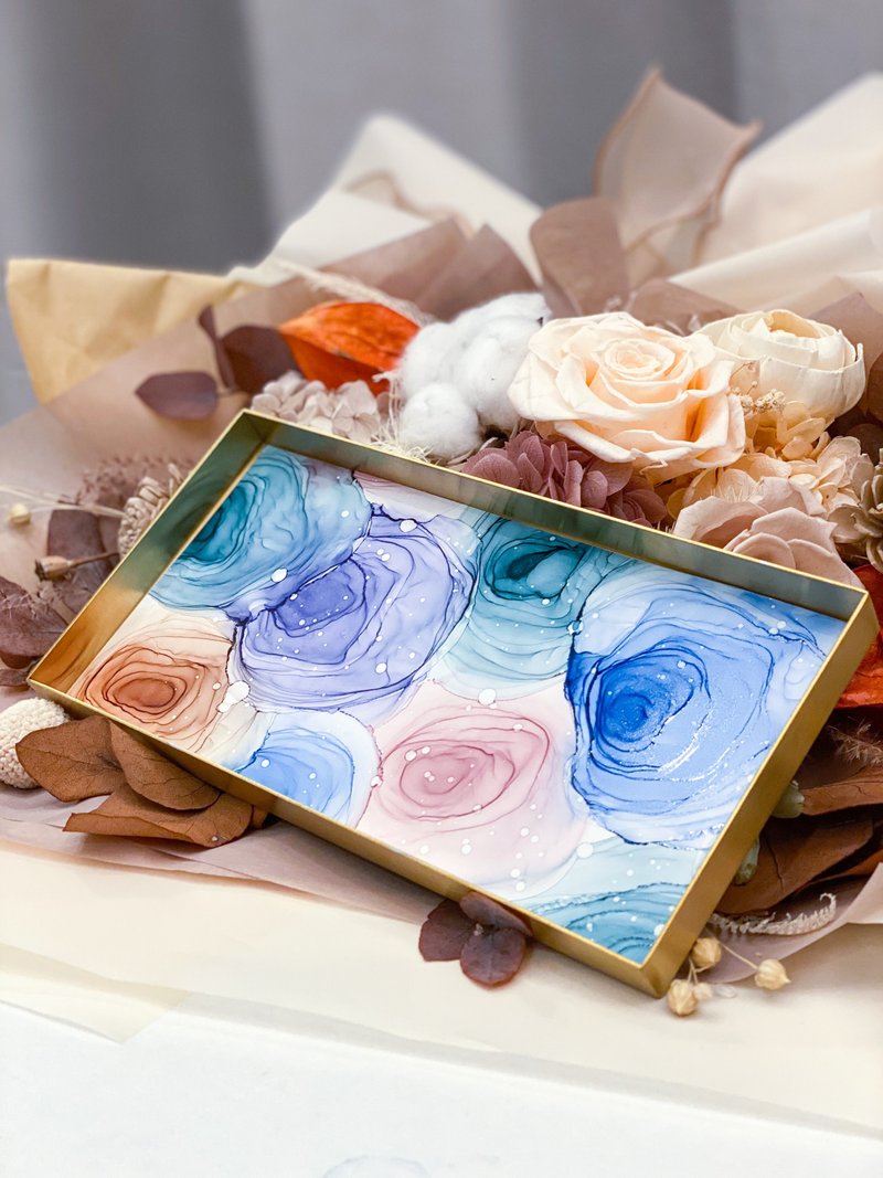 Japanese Alcohol Ink Tray - ของวางตกแต่ง - โลหะ หลากหลายสี