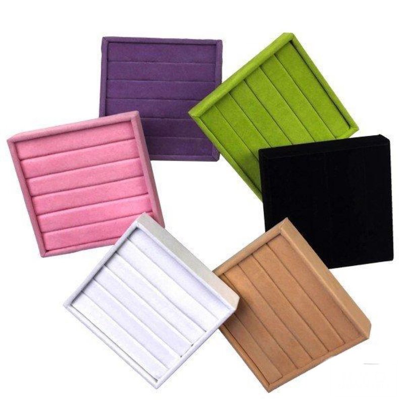 トレイ 小物入れ ピアス リング 6color - 居家收納/收納盒/儲物盒 - 棉．麻 紫色