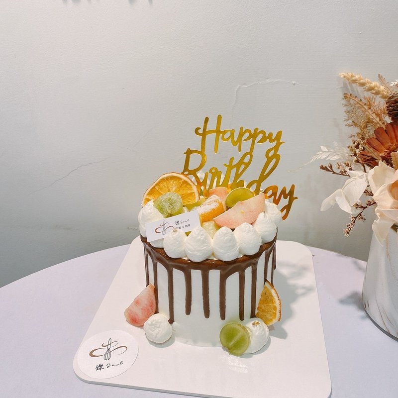 公版蛋糕 可可淋醬蛋糕 滿版水果裝飾 鑠甜點 生日蛋糕 紀念日 - 蛋糕/甜點 - 新鮮食材 
