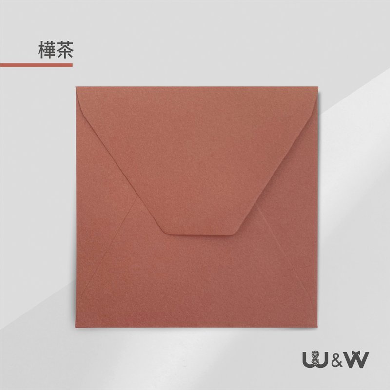 W&W Wedding Card Feast-Envelope C Style-Birch Brown - ซองจดหมาย - กระดาษ 