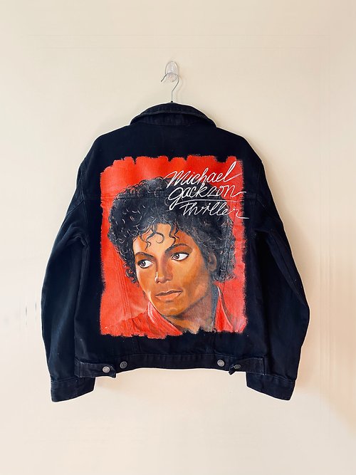 Denim Jacket Michael Jackson, Bad, Handmade Custom jacket dark blue jean  jacket, - Shop Nigelolart Women's Casual & Functional Jackets - Pinkoi