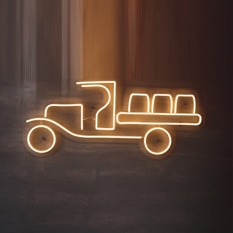 卡車霓虹燈LED發光字兒童Neon Sign廣告招牌Logo - 燈具/燈飾 - 壓克力 透明