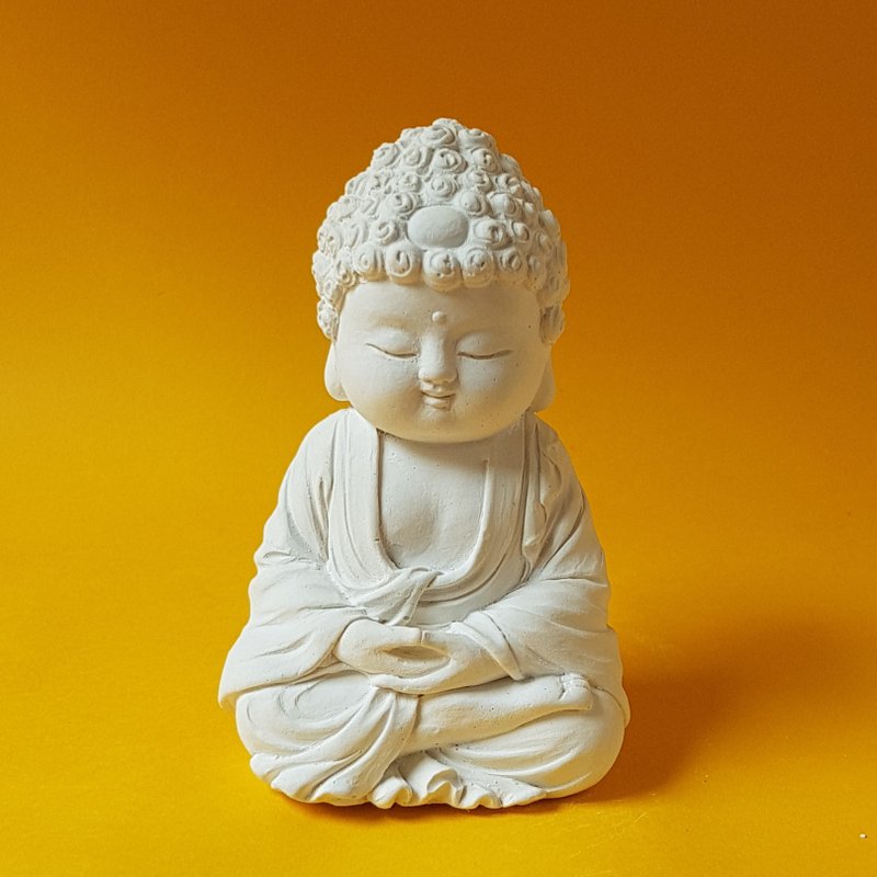 Miniature Small meditation Buddha 19041, Zen/Fairy Garden Supplies DIY Accessory - น้ำหอม - วัสดุอื่นๆ ขาว