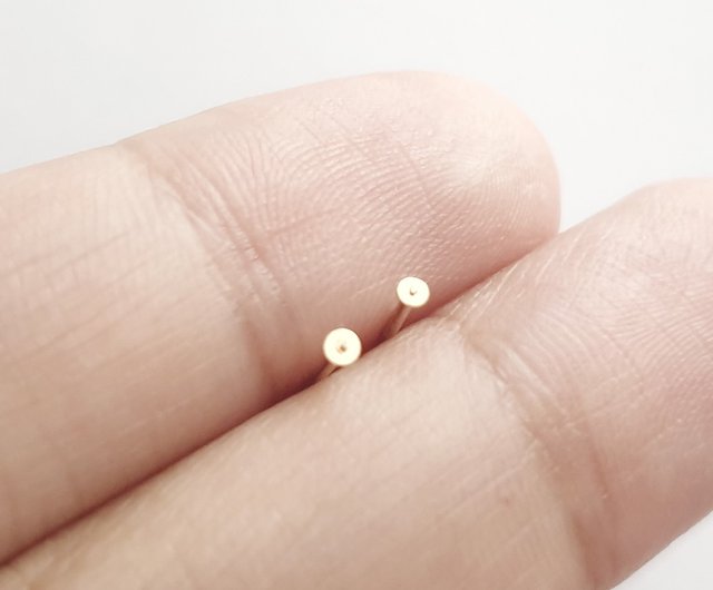 1mm 超ミニピアス ピアス 軟骨 耳の骨 第二耳穴 SV925/14KGF