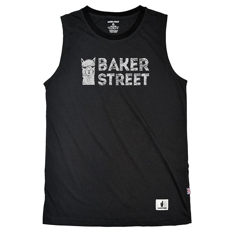 British Fashion Brand -Baker Street- Alpaca Logo Printed Tank Top