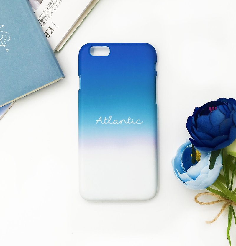 Atlantic大西洋-iPhone原創手機殼/保護套 - 手機殼/手機套 - 塑膠 藍色