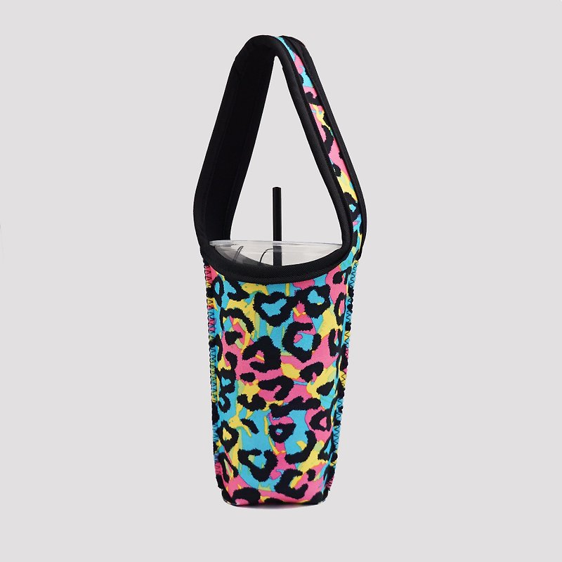 BLR Eco-friendly Beverage Bag Color Leopard Print Ti 52 - ถุงใส่กระติกนำ้ - เส้นใยสังเคราะห์ หลากหลายสี