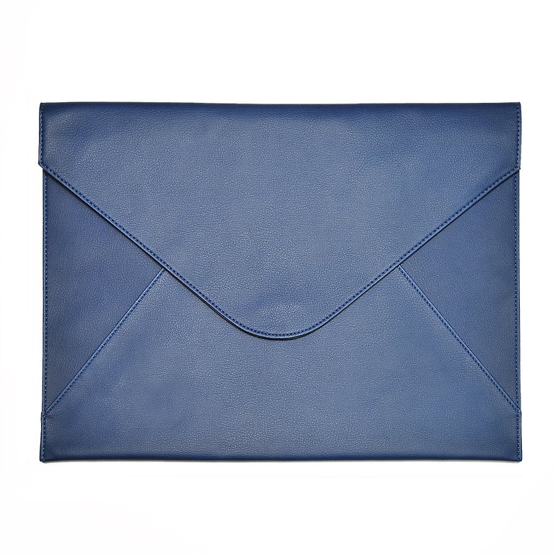 意雅 13" 電腦袋 客制化 免費烙印 電腦包 macbook 筆電 保護套 - 電腦包/筆電包 - 人造皮革 藍色