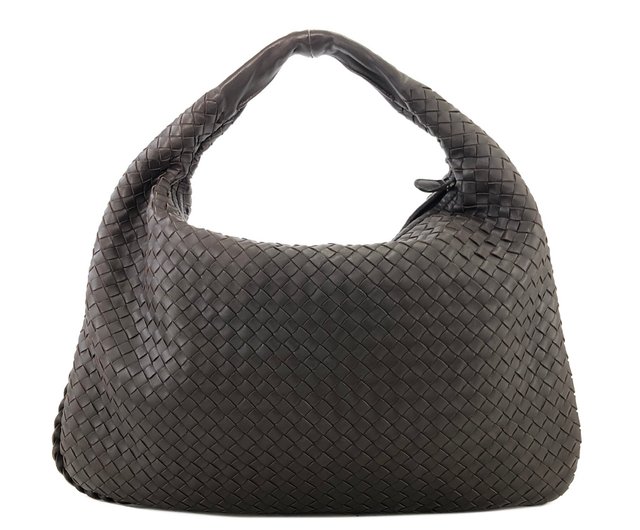 日本直送 名牌中古包 】Bottega Veneta ボッテガ・ヴェネタ レザー ホーボーバッグ イントレチャート ショルダーバッグ ブラウン  7jiieg - ショップ VintageShop solo トートバッグ・ハンドバッグ - Pinkoi