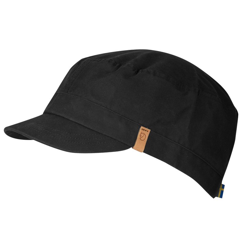 【Fjallraven Arctic Fox】Singi Trekking Cap Baseball Cap_550 Black - Hats & Caps - Other Materials Black