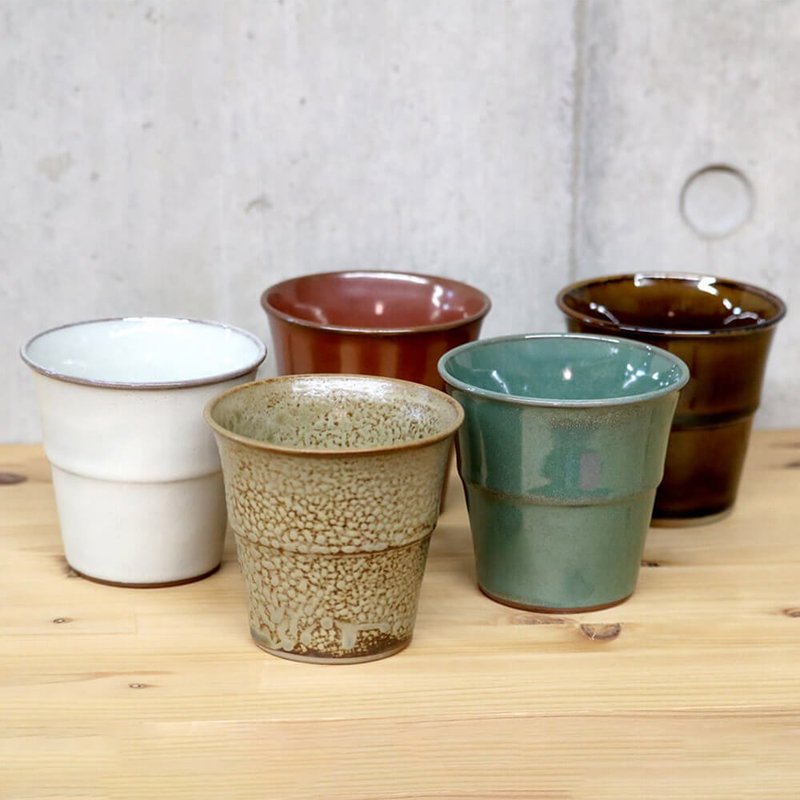 堆放儲物杯大扔杯子水吞咖啡杯茶杯茶杯啤酒杯高月高通Taketori - 其他杯子 - 陶 白色