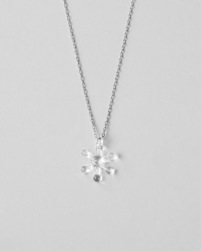 Hario手工玻璃項鍊【限定款】- 雪 (HAA-Y-N-SC) - 項鍊 - 玻璃 透明