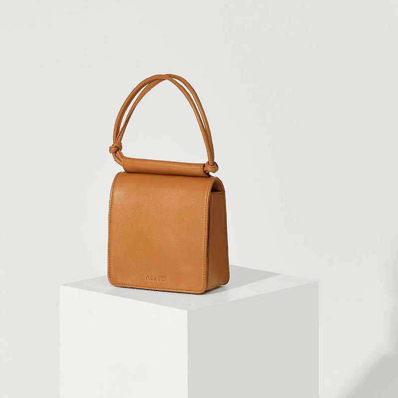 Hayden Leather Flap Bag in Caramel - Messenger Bags & Sling Bags - Genuine Leather Brown