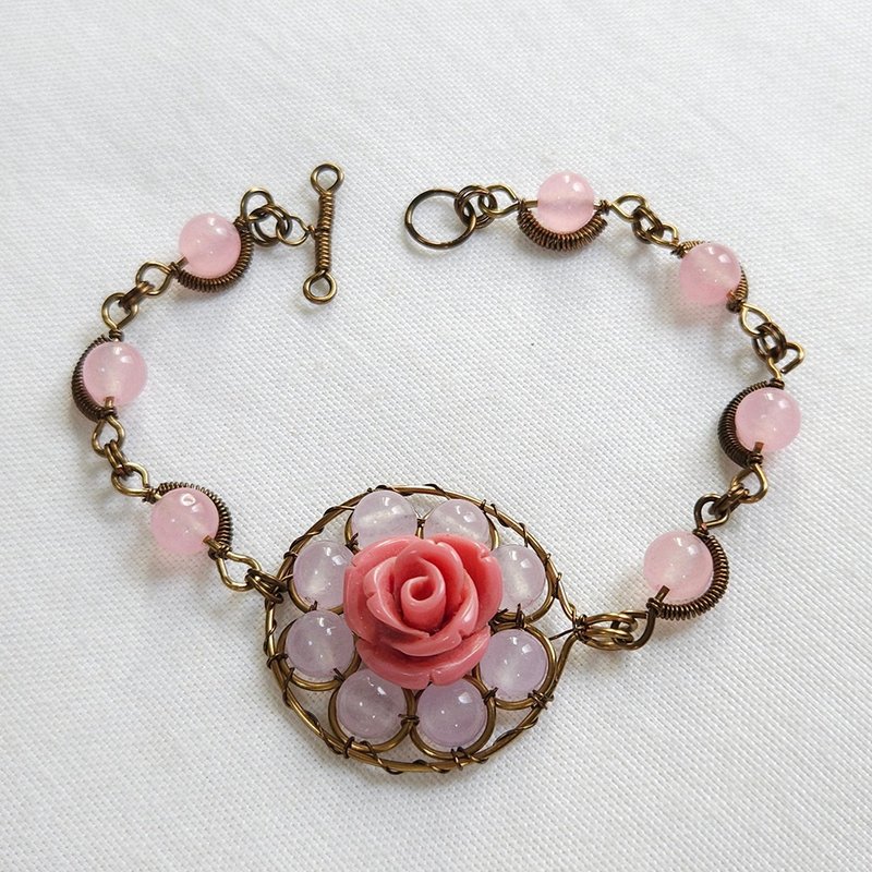 Paris rose bracelet - Bracelets - Other Metals 