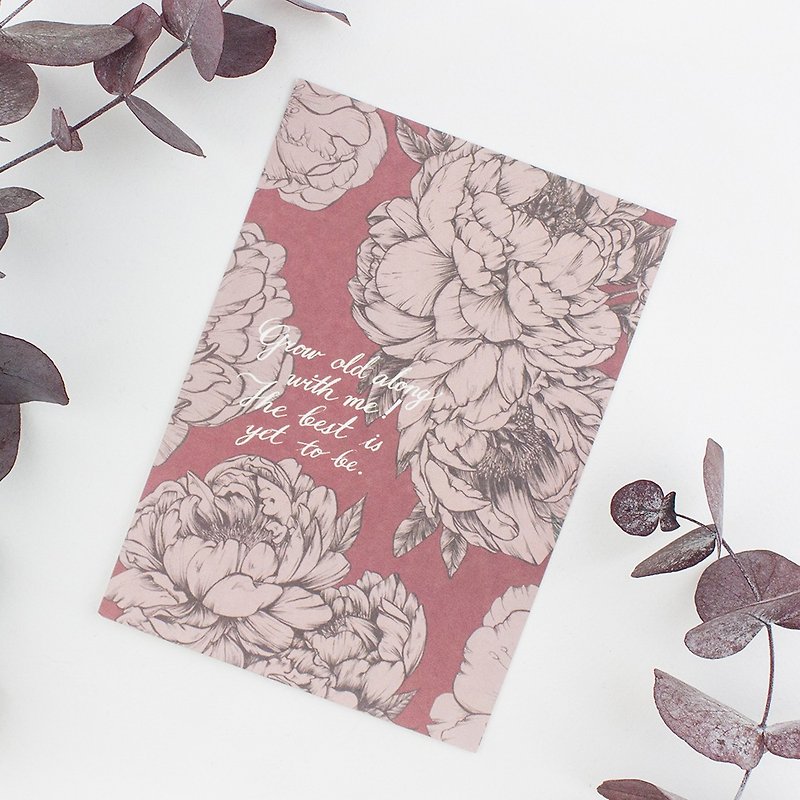 Postcrd - Dark flower - Cards & Postcards - Paper Gray