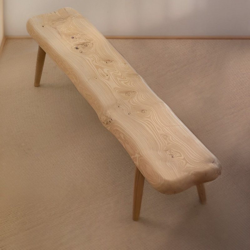 The only Taisho North American ash bench made by craftsmen 955-175NB. Welcome to inquire. - Chairs & Sofas - Wood Khaki