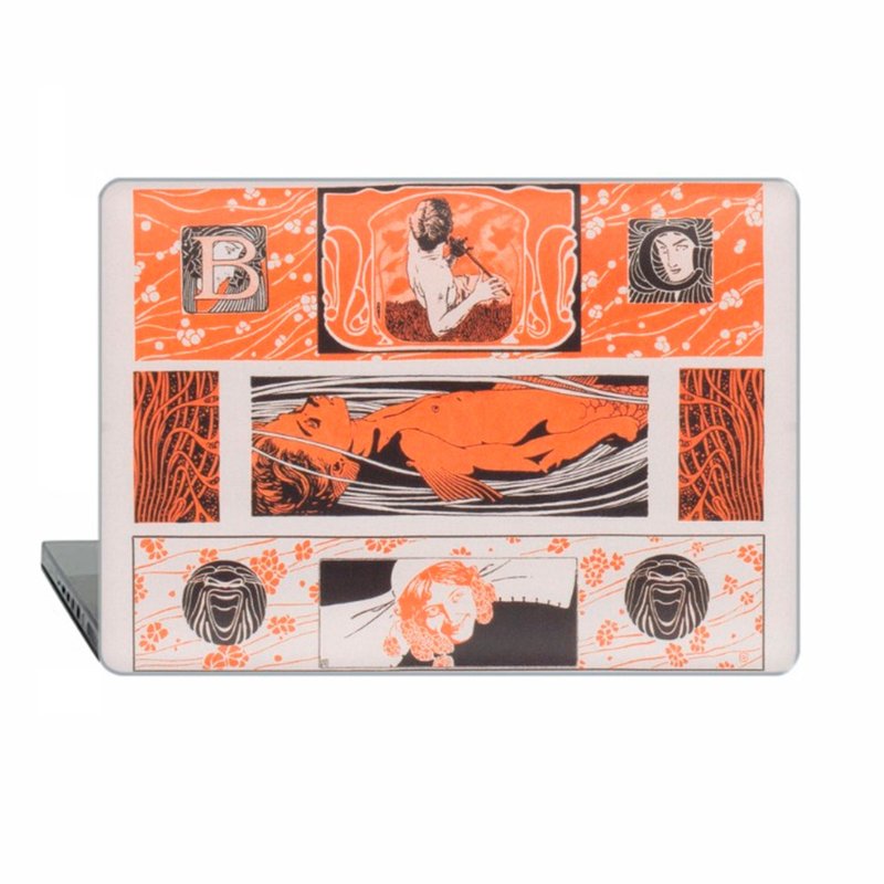 Koloman Moser Macbook case MacBook Air MacBook Pro Retina MacBook Pro 15 2137 - เคสแท็บเล็ต - พลาสติก สีส้ม