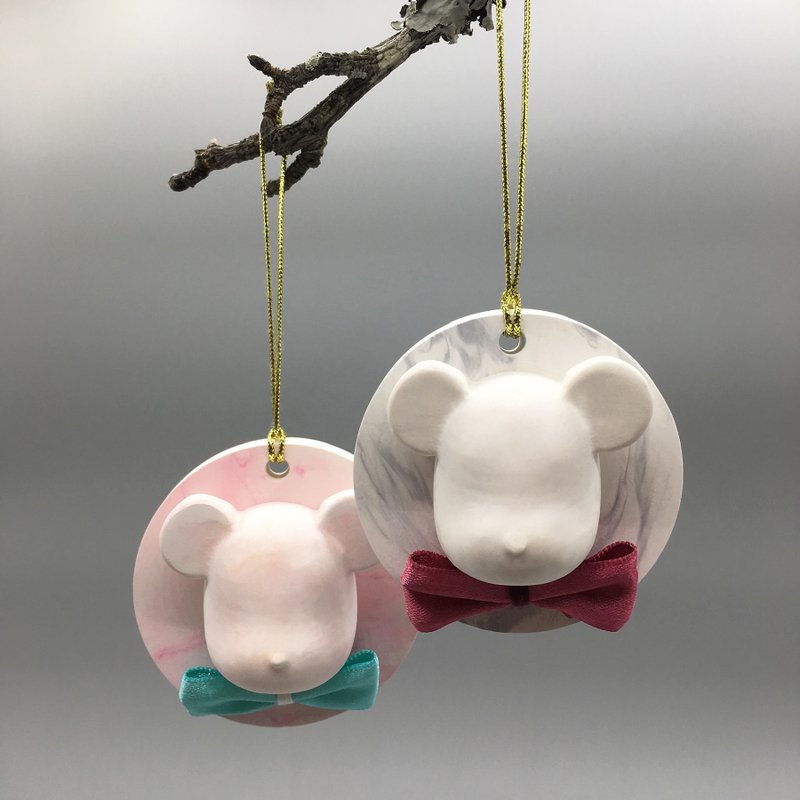 Wedding Small Items-Marbled Bear Diffusers - น้ำหอม - วัสดุอื่นๆ ขาว