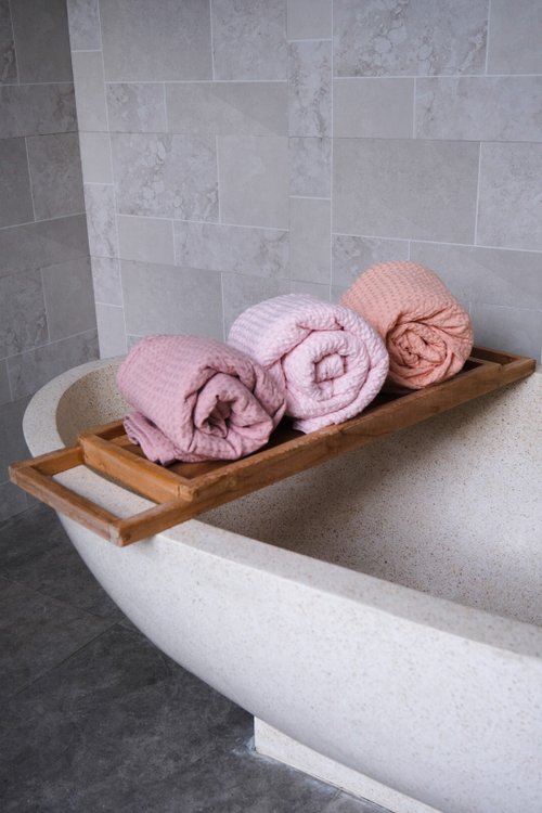 True Things 16 colors waffle linen bath towels / Linen bath towel set / Organic flax