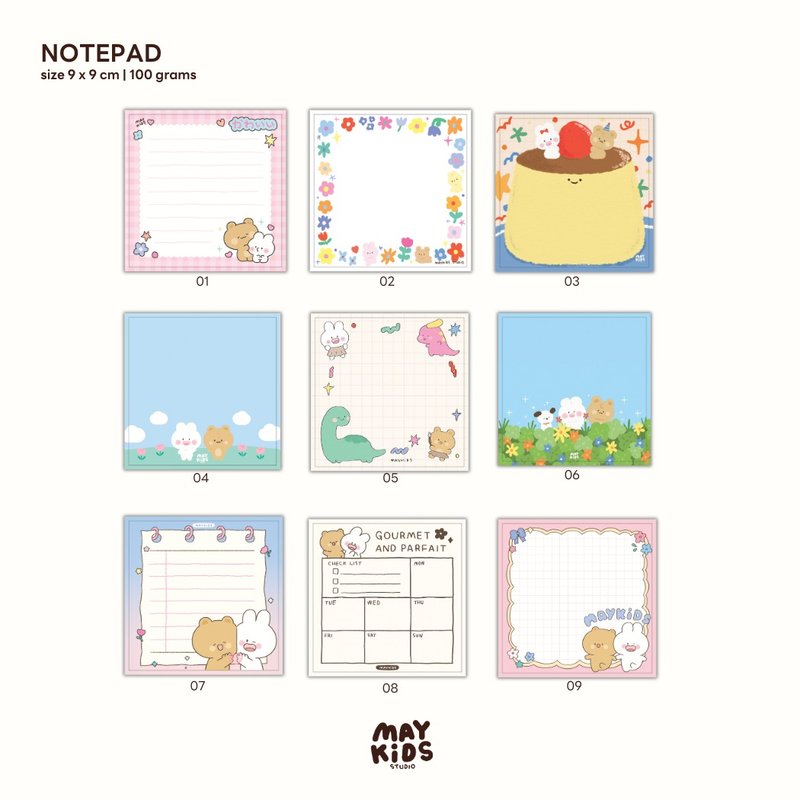 Memo Pad - 便條紙/便利貼 - 紙 多色