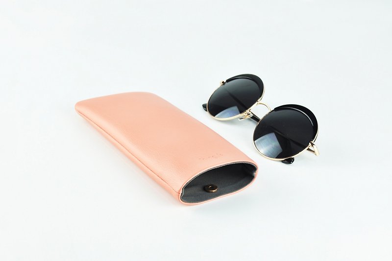 防水メガネバッグ携帯電話ケーススイカレッド粒柄 - 眼鏡ケース・クロス - 合皮 レッド